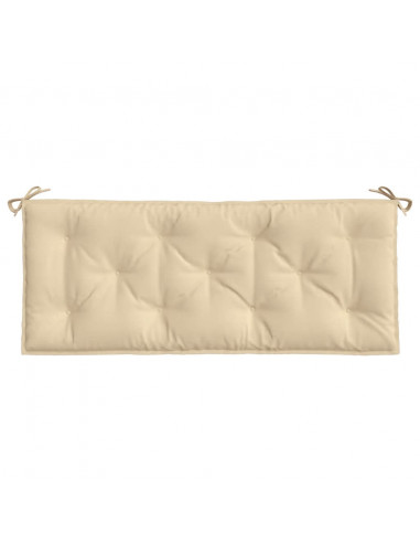 Cuscino per Panca Beige 120x50x7 cm in Tessuto Oxford