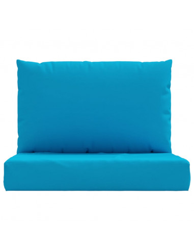 Cuscini per Pallet 2 pz Azzurro in Tessuto Oxford