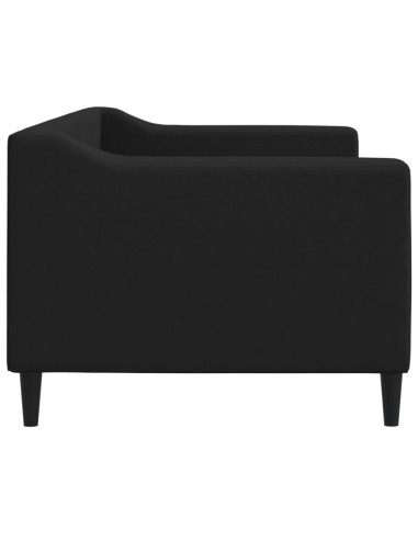 Letto da Giorno Nero 80x200 cm in Tessuto