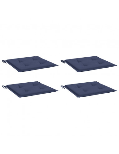 Cuscini per Pallet 4 pz Blu Marino 40x40x3 cm in Tessuto Oxford