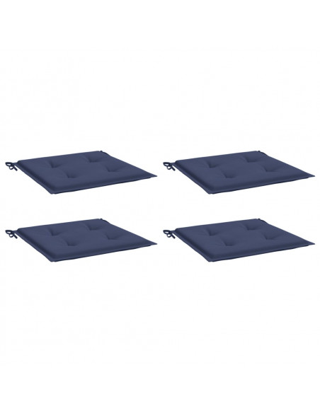Cuscini per Pallet 4 pz Blu Marino 40x40x3 cm in Tessuto Oxford