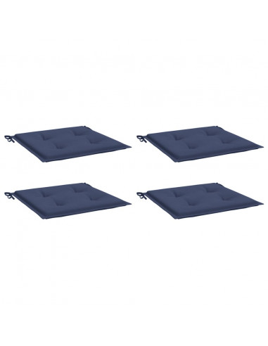 Cuscini per Pallet 4 pz Blu Marino 50x50x3 cm in Tessuto Oxford