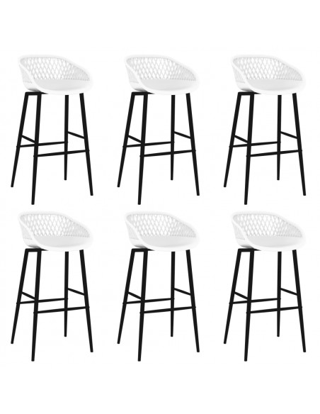 Set da Bar 7 pz Nero e Bianco