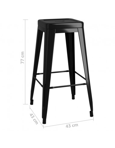 Set da Bar 7 pz Bianco e Nero