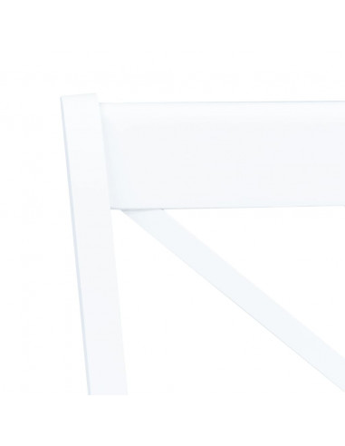 Set da Pranzo 5 pz in Legno Massello di Hevea Bianco