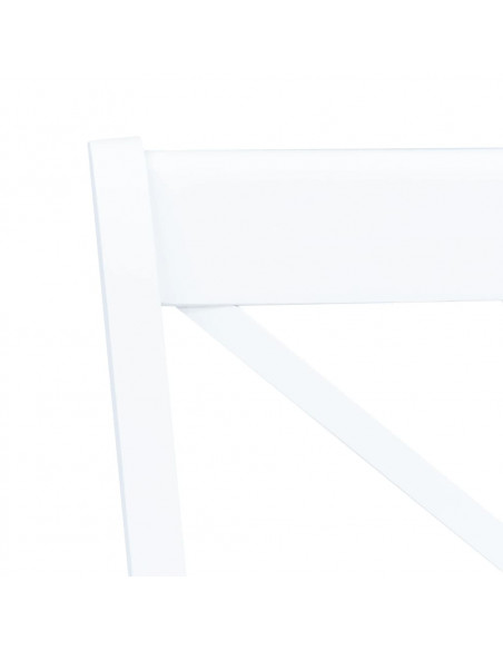 Set da Pranzo 5 pz in Legno Massello di Hevea Bianco