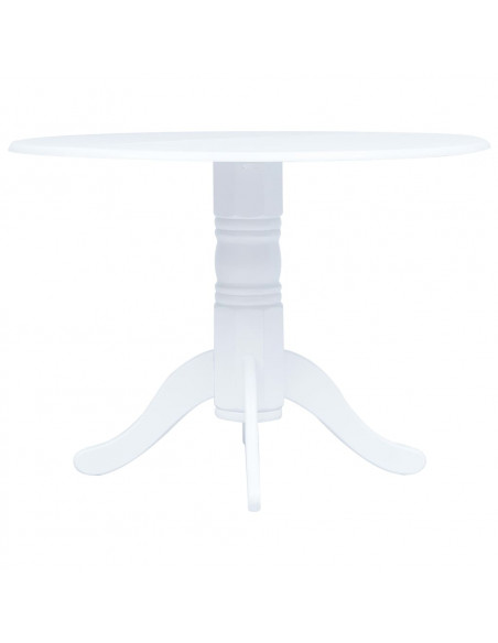 Set da Pranzo 5 pz in Legno Massello di Hevea Bianco