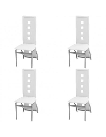 Set Sala Da Pranzo 5 Pezzi Bianco