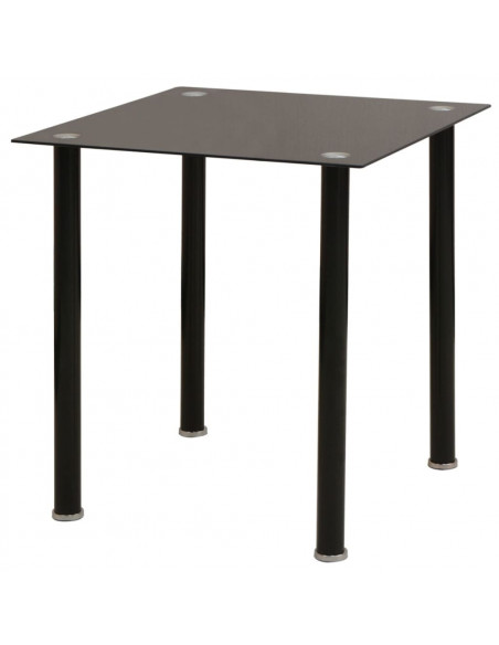 Set 3 pz Tavolo e Sedie da Pranzo Nero