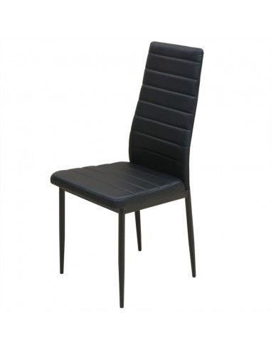 Set 3 pz Tavolo e Sedie da Pranzo Nero