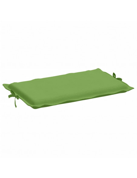 Lettino Prendisole con Cuscino Verde Mélange 186x58x3cm Tessuto
