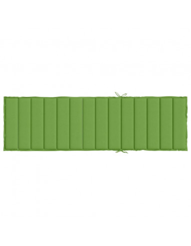 Cuscino per Lettino Prendisole Verde Mélange 200x70x4cm Tessuto