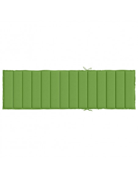 Cuscino per Lettino Prendisole Verde Mélange 200x70x4cm Tessuto