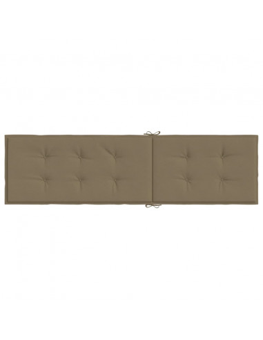 Cuscino per Sdraio Tortora Mélange (75+105)x50x3 cm in Tessuto