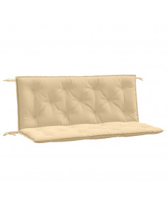 Cuscini Panca Giardino 2pz Beige Mélange 120x50x7 cm in Tessuto 2