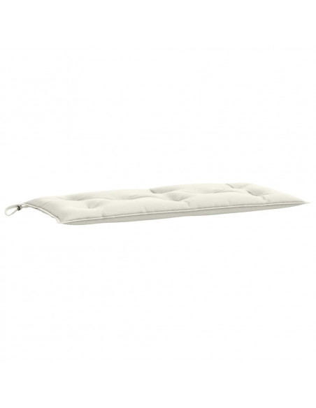 Cuscino Panca Giardino Crema Mélange 100x50x7 cm Tessuto