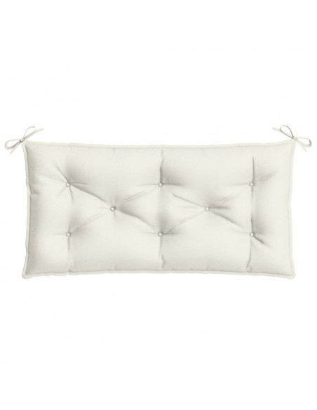 Cuscino Panca Giardino Crema Mélange 100x50x7 cm Tessuto