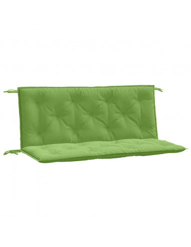 Cuscini Panca Giardino 2pz Verde Mélange 120x50x7 cm Tessuto
