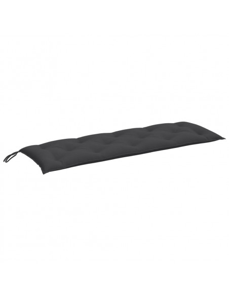 Cuscino Panca Giardino Antracite Mélange 150x50x7 cm Tessuto