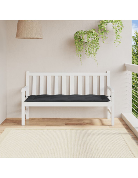 Cuscino Panca Giardino Antracite Mélange 150x50x7 cm Tessuto