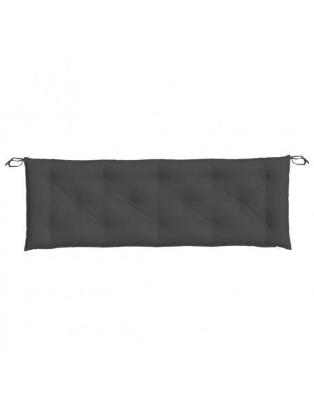 Cuscino Panca Giardino Antracite Mélange 150x50x7 cm Tessuto