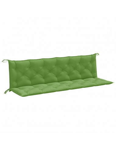 Cuscini Panca Giardino 2pz Verde Mélange 200x50x7 cm Tessuto