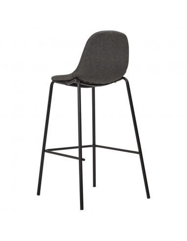 Set da Bar 3 pz in Tessuto Grigio Scuro