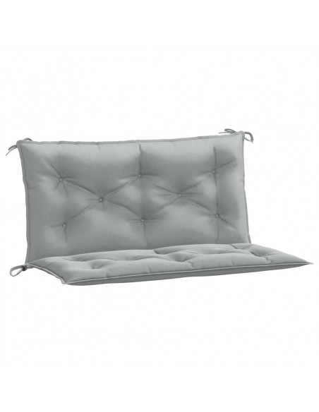 Cuscini Panca Giardino 2pz Grigio Chiaro Mélange 100x50x7 cm