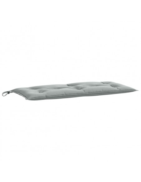 Cuscini Panca Giardino 2pz Grigio Chiaro Mélange 100x50x7 cm