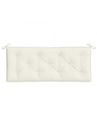 Cuscino per Panca da Giardino Crema Mélange 120x50x7cm Tessuto