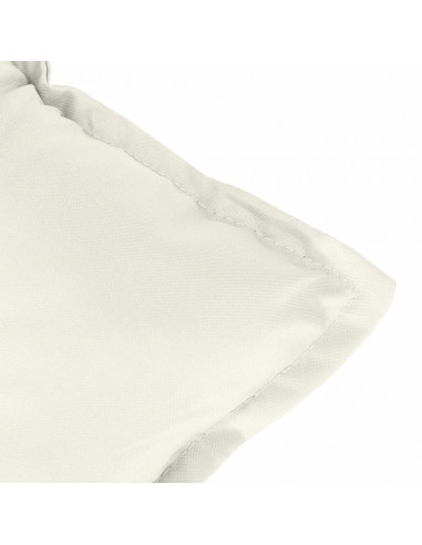 Cuscino per Panca da Giardino Crema Mélange 120x50x7cm Tessuto