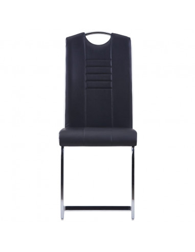 Set Sala da Pranzo 7 pz in Similpelle Nero