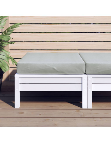 Cuscino per Pallet Grigio Chiaro Mélange 60x60x10 cm in Tessuto