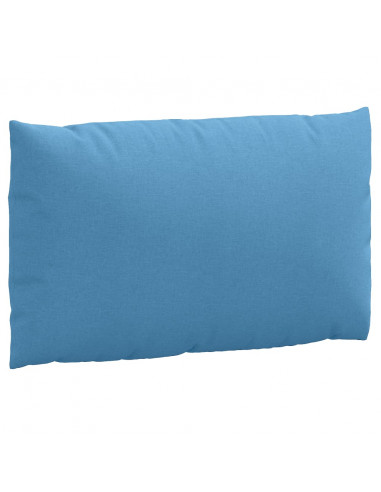 Cuscini per Pallet 3 pz Blu Mélange in Tessuto