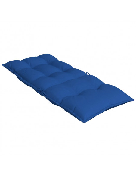 Cuscini Sedia con Schienale Alto 6 pz Blu Reale Tessuto Oxford