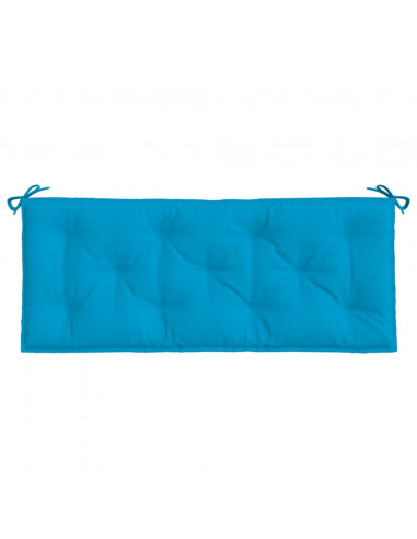 Cuscino per Panca Azzurro 120x50x7 cm in Tessuto Oxford