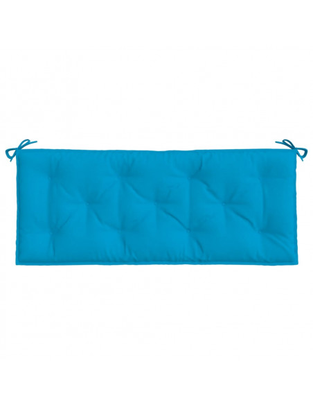 Cuscino per Panca Azzurro 120x50x7 cm in Tessuto Oxford