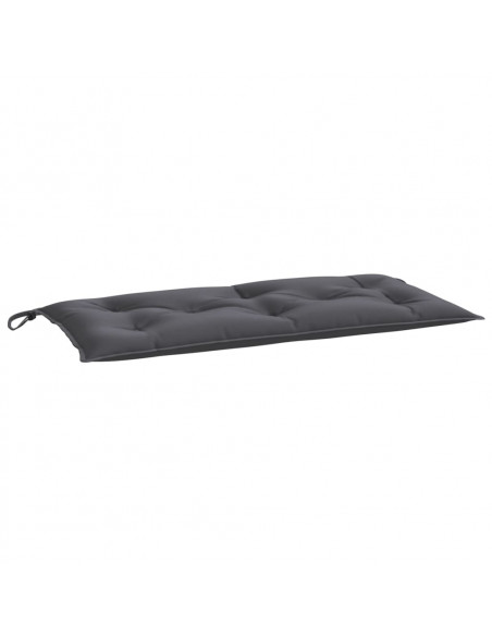 Cuscino per Panca Antracite 100x50x7 cm in Tessuto Oxford