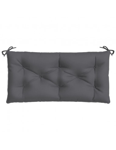 Cuscino per Panca Antracite 100x50x7 cm in Tessuto Oxford