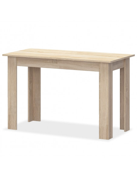 Tavolo da Pranzo e Panche 3 pz in Legno Multistrato Rovere