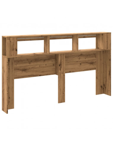 Testiera LED Rovere Artigianale 180x18,5x103,5 cm Multistrato