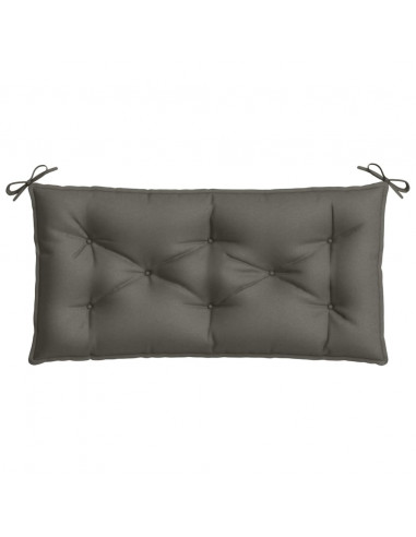 Cuscino Panca Giardino Grigio Scuro Mélange 100x50x7 cm Tessuto