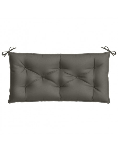Cuscino Panca Giardino Grigio Scuro Mélange 100x50x7 cm Tessuto