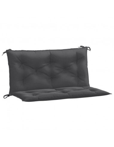 Cuscini Panca Giardino 2pz Antracite Mélange 100x50x7cm Tessuto