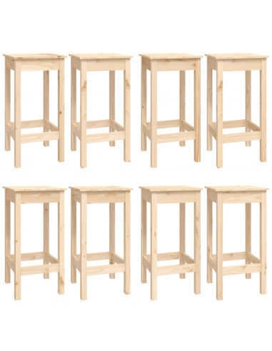 Set da Bar 9 pz in Legno Massello di Pino