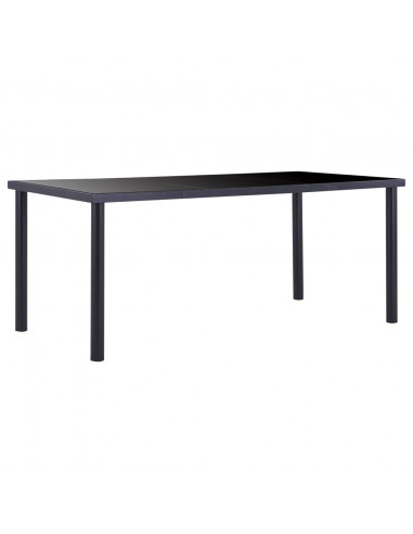 Set Sala da Pranzo 7 pz in Similpelle Nero