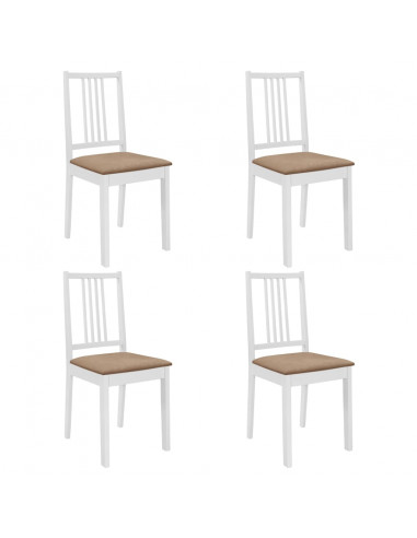 Set per Sala da Pranzo 5 pz in MDF Bianco
