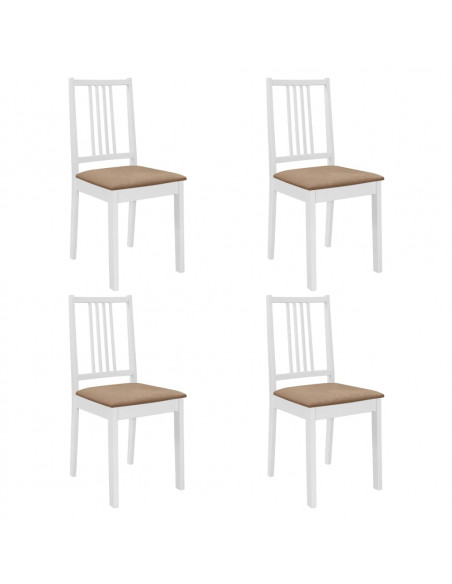 Set per Sala da Pranzo 5 pz in MDF Bianco
