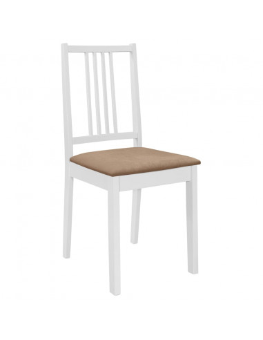 Set per Sala da Pranzo 5 pz in MDF Bianco