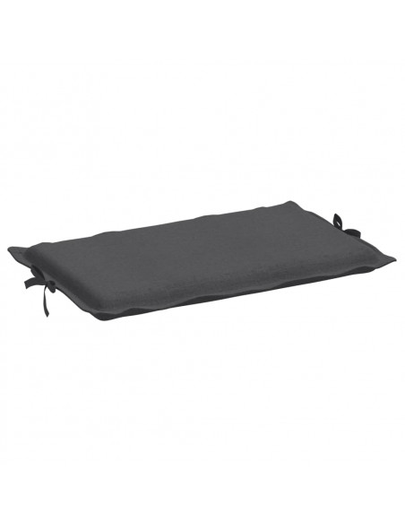Lettino Prendisole con Cuscino Antracite Mélange 186x58x3cm